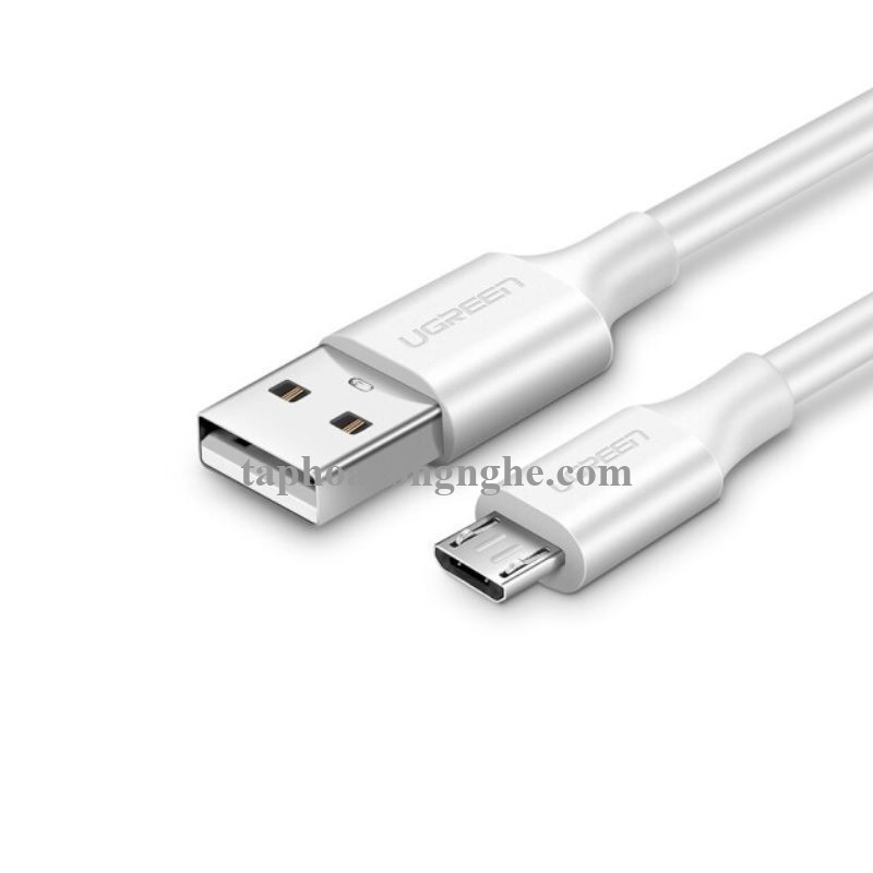 Ugreen 60223 3M micro usb 2.0 màu Trắng Cáp hỗ trợ sạc nhanh và truyền dữ liệu US289 30060223